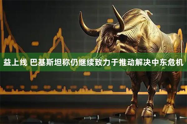 益上线 巴基斯坦称仍继续致力于推动解决中东危机